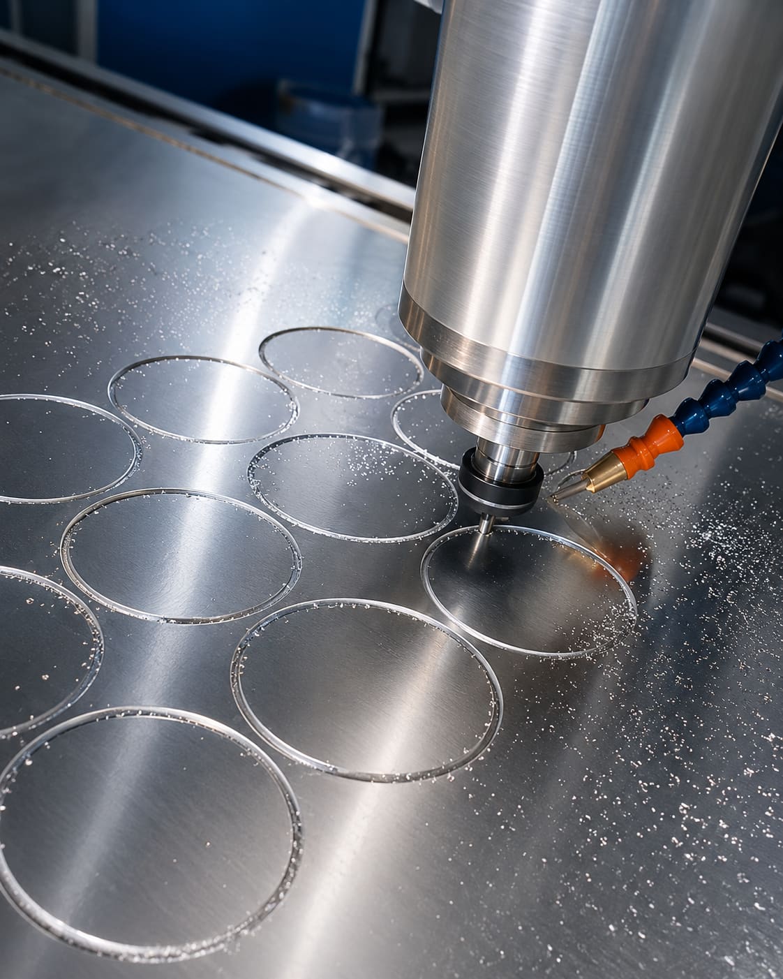 Precision cutting of custom aluminum shapes