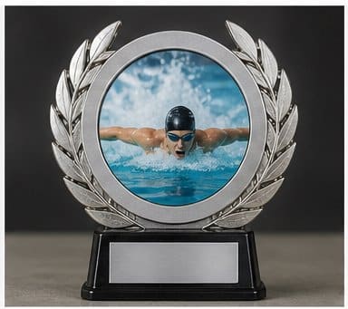 Printed aluminum medal and award components