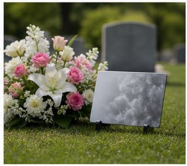 Personalized floral aluminum display for a quiet home space